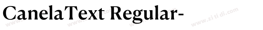 CanelaText Regular字体转换